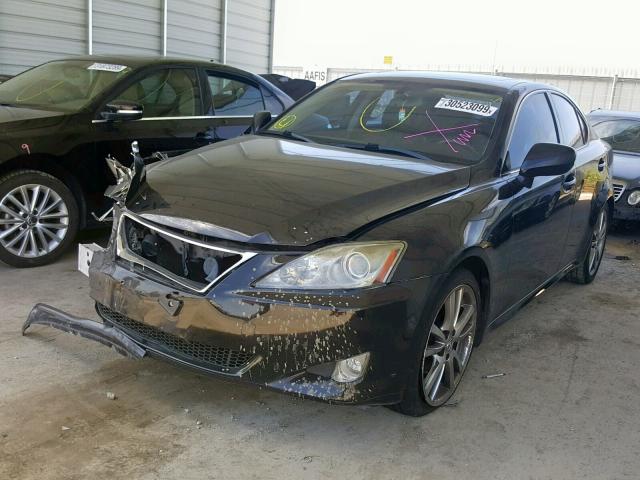 JTHBK262185060860 - 2008 LEXUS IS 250 BLACK photo 2