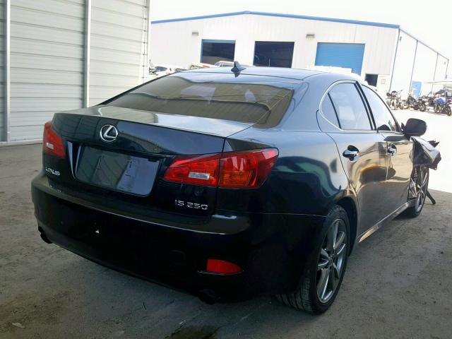 JTHBK262185060860 - 2008 LEXUS IS 250 BLACK photo 4