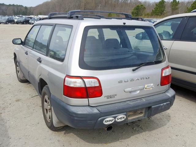 JF1SF63521H763972 - 2001 SUBARU FORESTER L SILVER photo 3