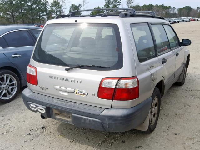 JF1SF63521H763972 - 2001 SUBARU FORESTER L SILVER photo 4