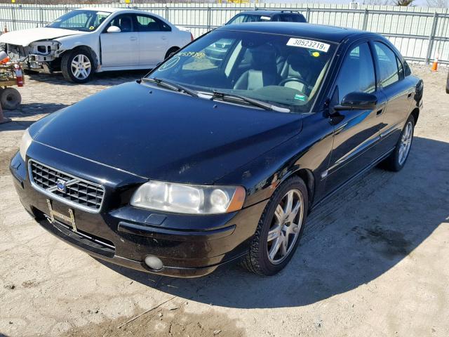 YV1RH592862539393 - 2006 VOLVO S60 2.5T BLACK photo 2