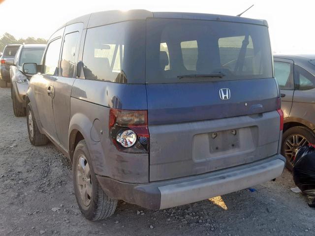 5J6YH18553L009548 - 2003 HONDA ELEMENT EX BLUE photo 3