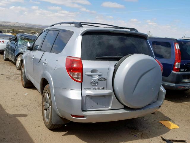 JTMBK32V786042283 - 2008 TOYOTA RAV4 SPORT SILVER photo 3