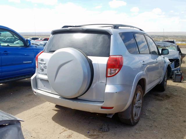 JTMBK32V786042283 - 2008 TOYOTA RAV4 SPORT SILVER photo 4