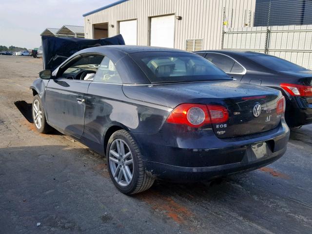 WVWFA71F29V021418 - 2009 VOLKSWAGEN EOS LUX Чорний фото 3