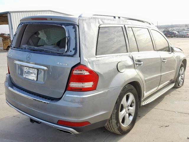 4JGBF7BE9AA616280 - 2010 MERCEDES-BENZ GL 450 4MA SILVER photo 4