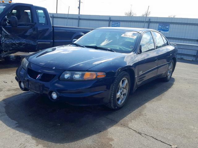 1G2HZ541534139230 - 2003 PONTIAC BONNEVILLE BLUE photo 2