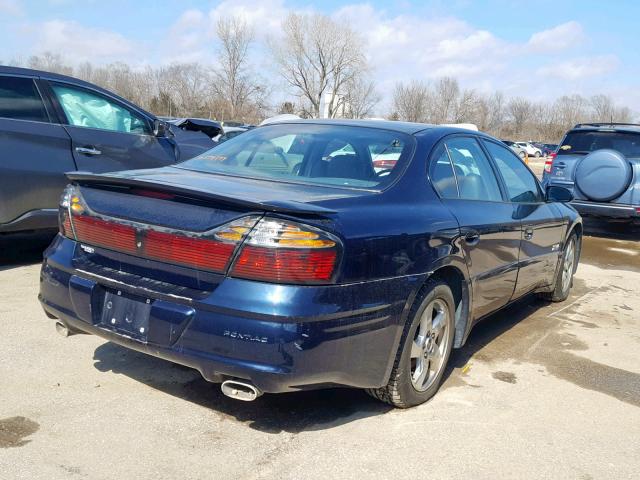 1G2HZ541534139230 - 2003 PONTIAC BONNEVILLE BLUE photo 4