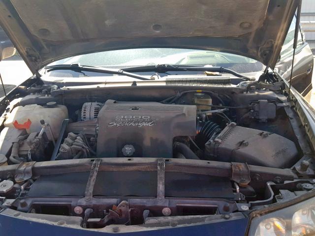 1G2HZ541534139230 - 2003 PONTIAC BONNEVILLE BLUE photo 7