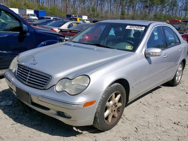 WDBRF64J71F099036 - 2001 MERCEDES-BENZ C 320 SILVER photo 2