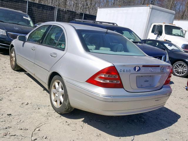 WDBRF64J71F099036 - 2001 MERCEDES-BENZ C 320 SILVER photo 3