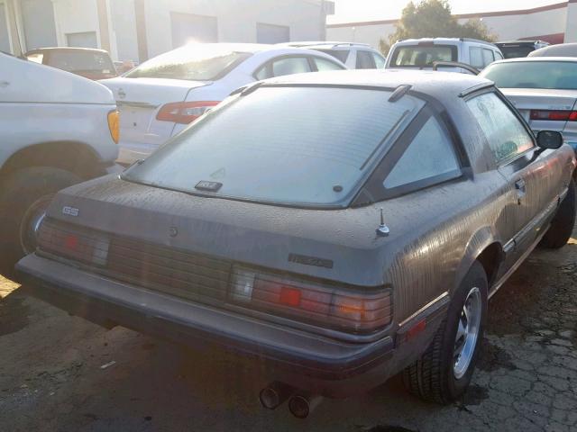 JM1FB3316F0890572 - 1985 MAZDA RX7 12A GRAY photo 4