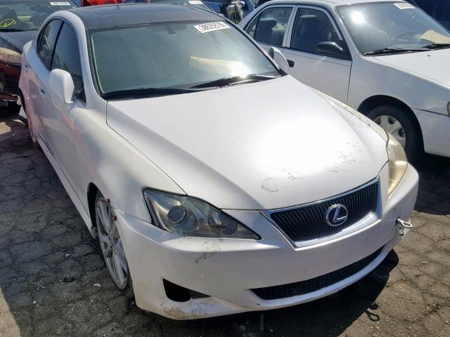 JTHBE262775016108 - 2007 LEXUS IS 350 WHITE photo 1