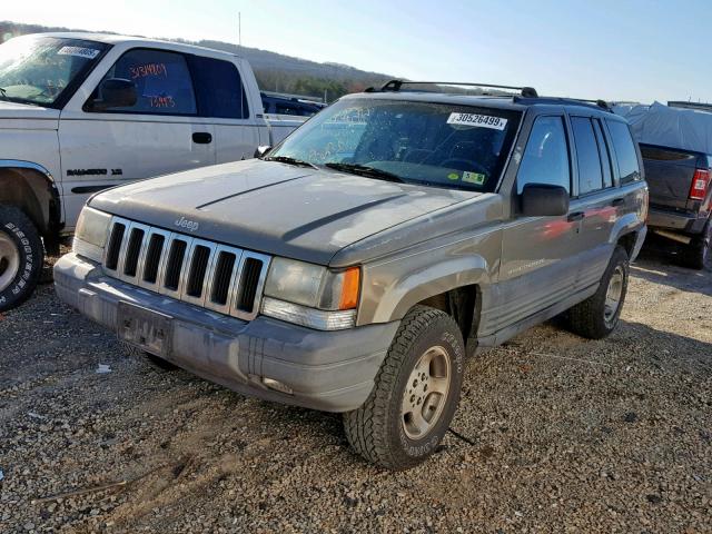 1J4GZ58S5TC350762 - 1996 JEEP GRAND CHER GRAY photo 2