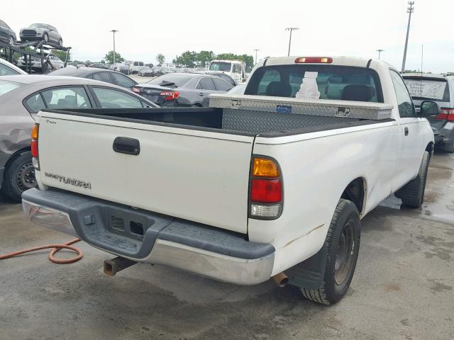 5TBJN32182S256117 - 2002 TOYOTA TUNDRA WHITE photo 4