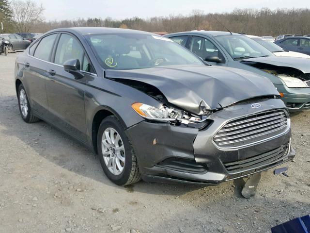 3FA6P0G74FR287334 - 2015 FORD FUSION S CHARCOAL photo 1