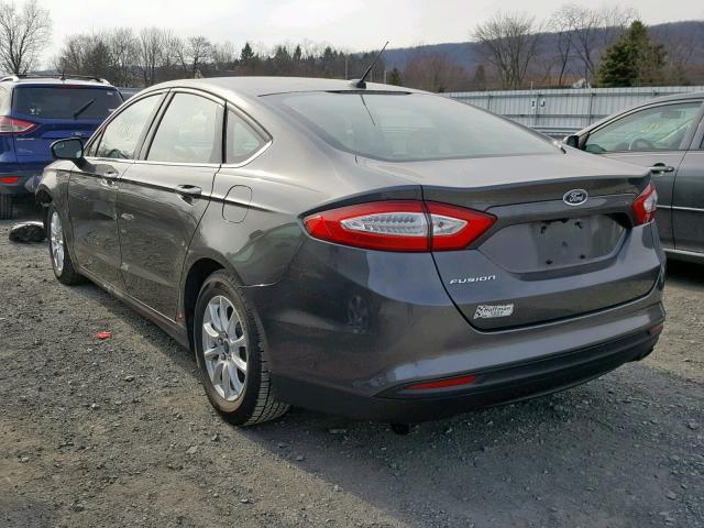 3FA6P0G74FR287334 - 2015 FORD FUSION S CHARCOAL photo 3