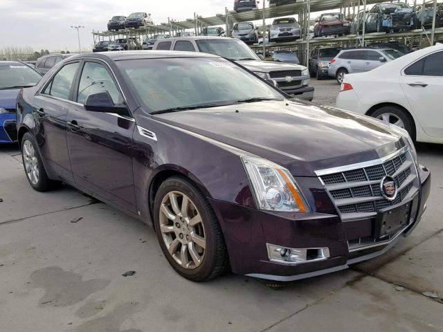 1G6DS57V080157052 - 2008 CADILLAC CTS HI FEA BURGUNDY photo 1