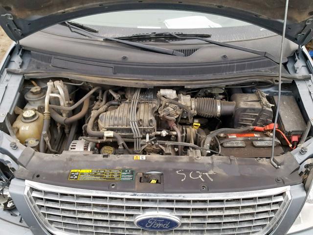 2FMZA52254BB24300 - 2004 FORD FREESTAR S BLUE photo 7