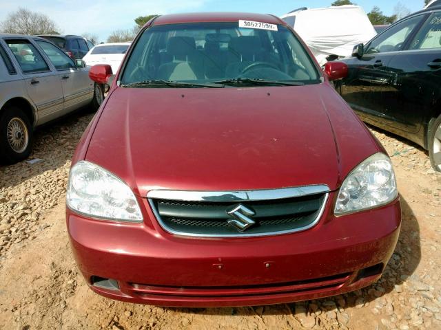 KL5JD56Z66K433420 - 2006 SUZUKI FORENZA BURGUNDY photo 9