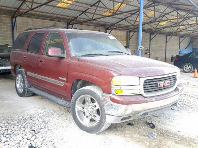 1GKEK13T3YJ106710 - 2000 GMC YUKON MAROON photo 1