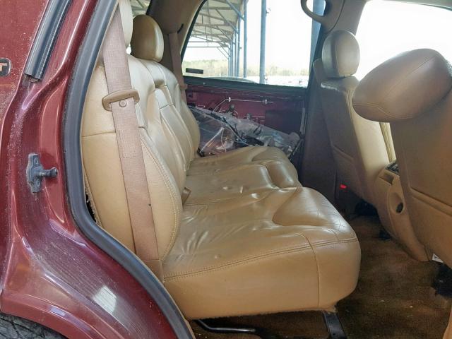 1GKEK13T3YJ106710 - 2000 GMC YUKON MAROON photo 6