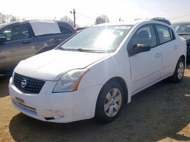 3N1AB61E88L649722 - 2008 NISSAN SENTRA 2.0 WHITE photo 2