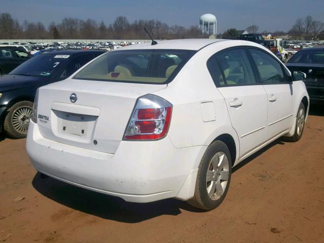 3N1AB61E88L649722 - 2008 NISSAN SENTRA 2.0 WHITE photo 4