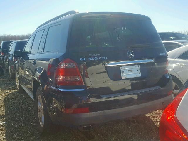 4JGBF22E48A359042 - 2008 MERCEDES-BENZ GL 320 CDI BLACK photo 3