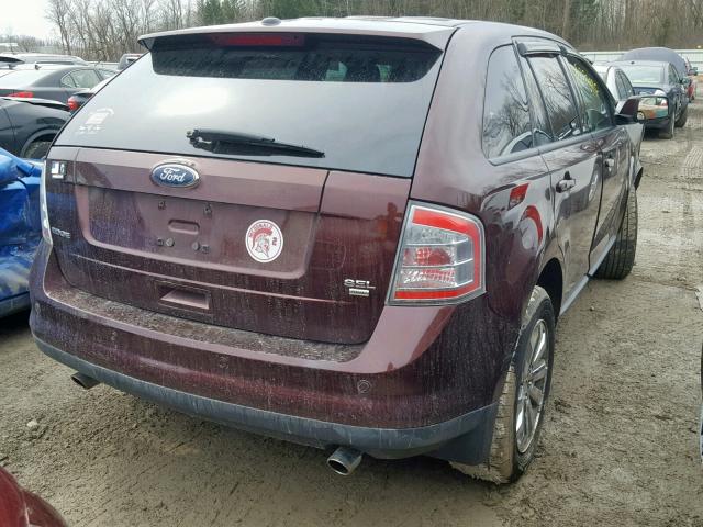 2FMDK4JC8ABA20102 - 2010 FORD EDGE SEL BROWN photo 4