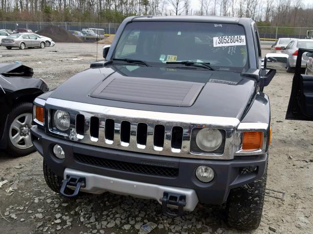 5GTEN13E488168718 - 2008 HUMMER H3 BLACK photo 9