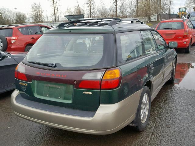 4S3BH675327642941 - 2002 SUBARU LEGACY OUT GREEN photo 4