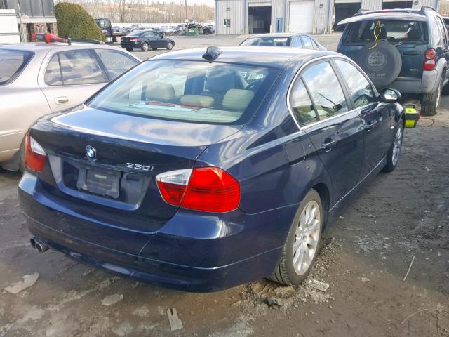 WBAVB33516PS14159 - 2006 BMW 330 I BLUE photo 4