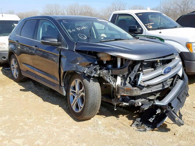 2FMTK4K81FBB52180 - 2015 FORD EDGE TITAN GRAY photo 1