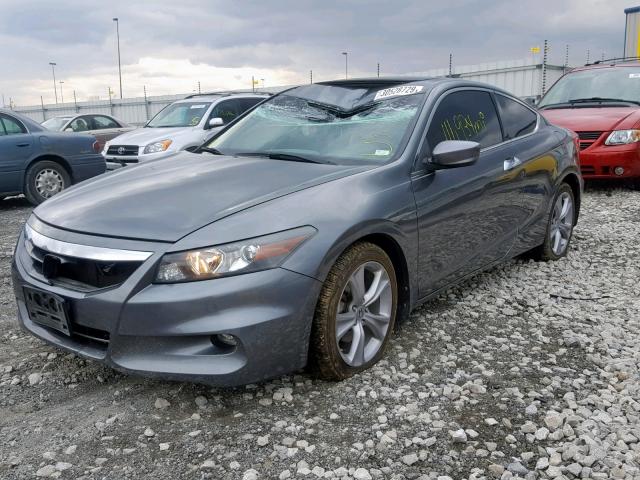 1HGCS2B89CA000942 - 2012 HONDA ACCORD EXL GRAY photo 2