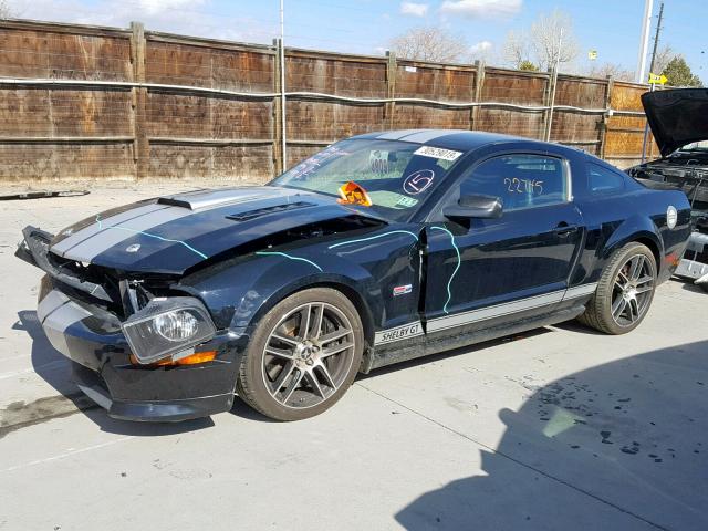 1ZVHT82H375299411 - 2007 FORD MUSTANG GT BLACK photo 2