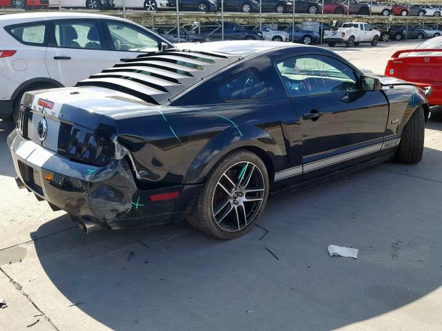 1ZVHT82H375299411 - 2007 FORD MUSTANG GT BLACK photo 4