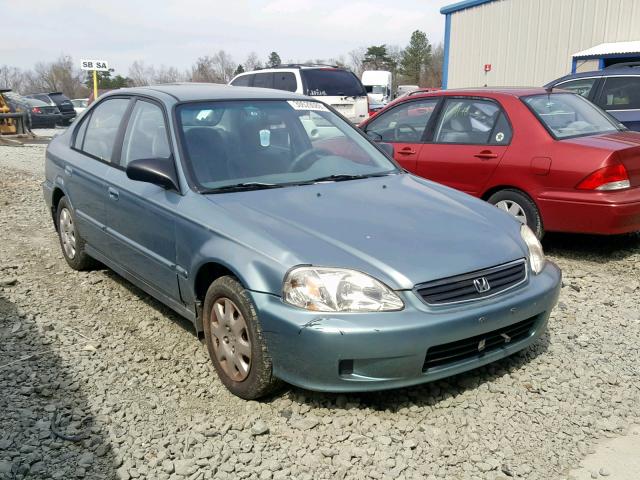 2HGEJ6618YH569385 - 2000 HONDA CIVIC BASE BLUE photo 1