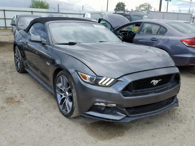 1FATP8FFXF5382591 - 2015 FORD MUSTANG GT CHARCOAL photo 1