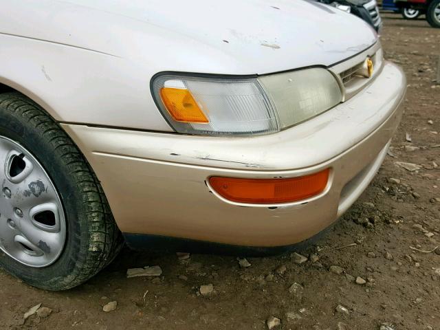 1NXBB02E4VZ575127 - 1997 TOYOTA COROLLA DX TAN photo 9