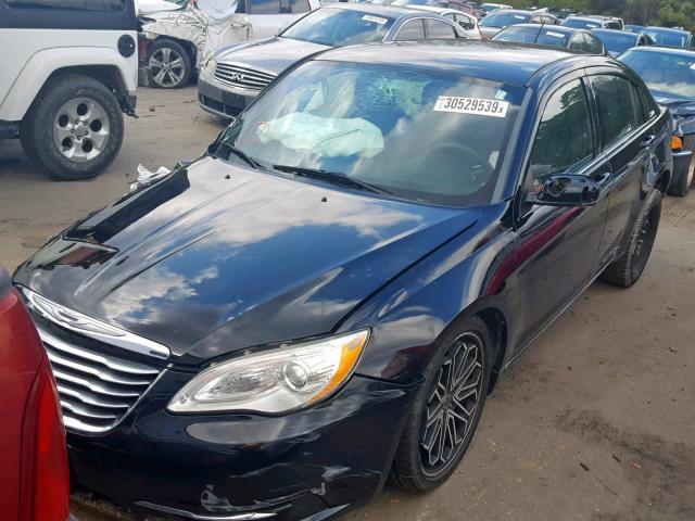 1C3CCBABXCN273894 - 2012 CHRYSLER 200 LX BLACK photo 2