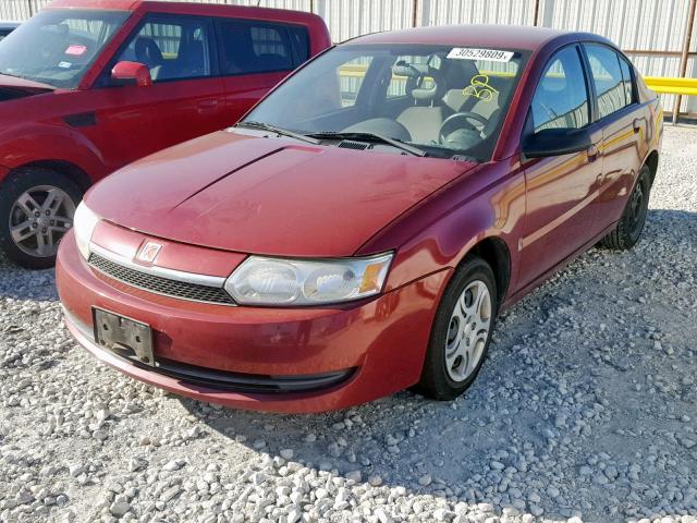 1G8AJ52F34Z161891 - 2004 SATURN ION LEVEL RED photo 2