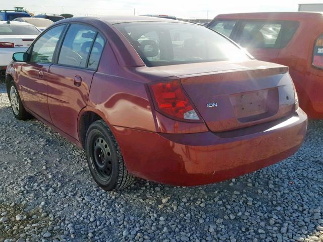 1G8AJ52F34Z161891 - 2004 SATURN ION LEVEL RED photo 3