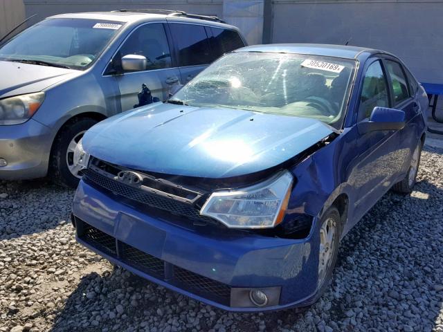 1FAHP36N39W187978 - 2009 FORD FOCUS SES BLUE photo 2