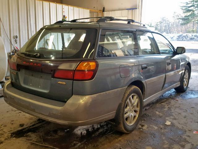 4S3BH665127600172 - 2002 SUBARU LEGACY OUT GREEN photo 4