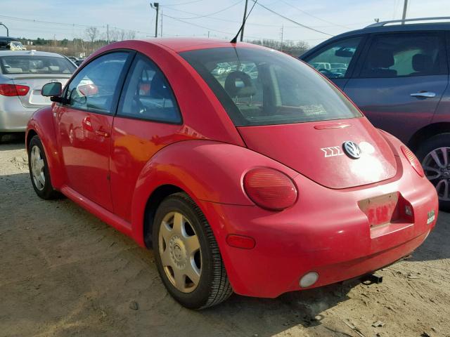 3VWCA21C2YM501170 - 2000 VOLKSWAGEN NEW BEETLE RED photo 3