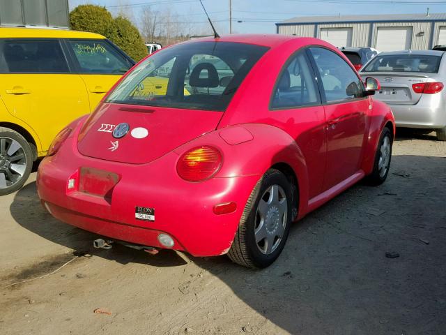 3VWCA21C2YM501170 - 2000 VOLKSWAGEN NEW BEETLE Qırmızı foto 4