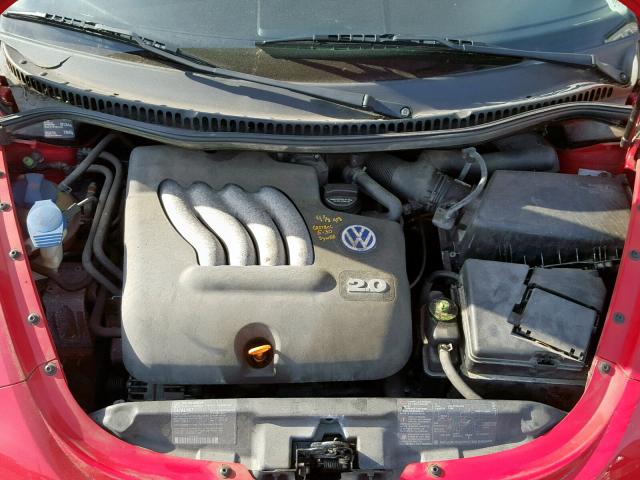 3VWCA21C2YM501170 - 2000 VOLKSWAGEN NEW BEETLE Qırmızı foto 7