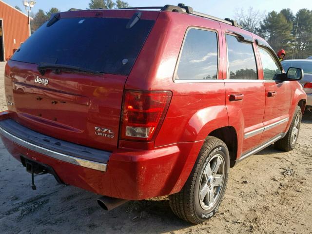 1J4HR582X5C504583 - 2005 JEEP GRAND CHER RED photo 4