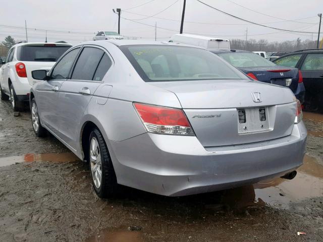 1HGCP26849A067985 - 2009 HONDA ACCORD EXL SILVER photo 3